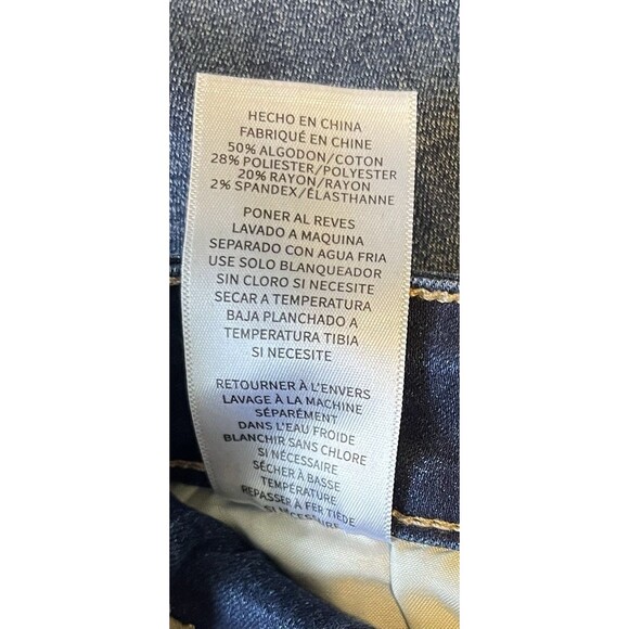 Copper Flash Jeans Curvy Ankle Skinny Midrise Stretch Women’s Size 16 - Picture 7 of 12